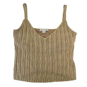 ST. JOHN Tan Knit Top